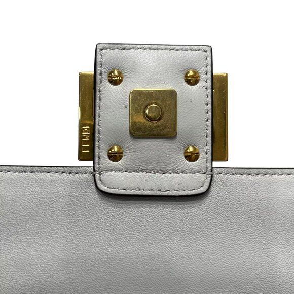 $3100 FENDI 2021 Multi Embossed FF Baguette Chain Crossbody Medium Leather Bag - Picture 15 of 15